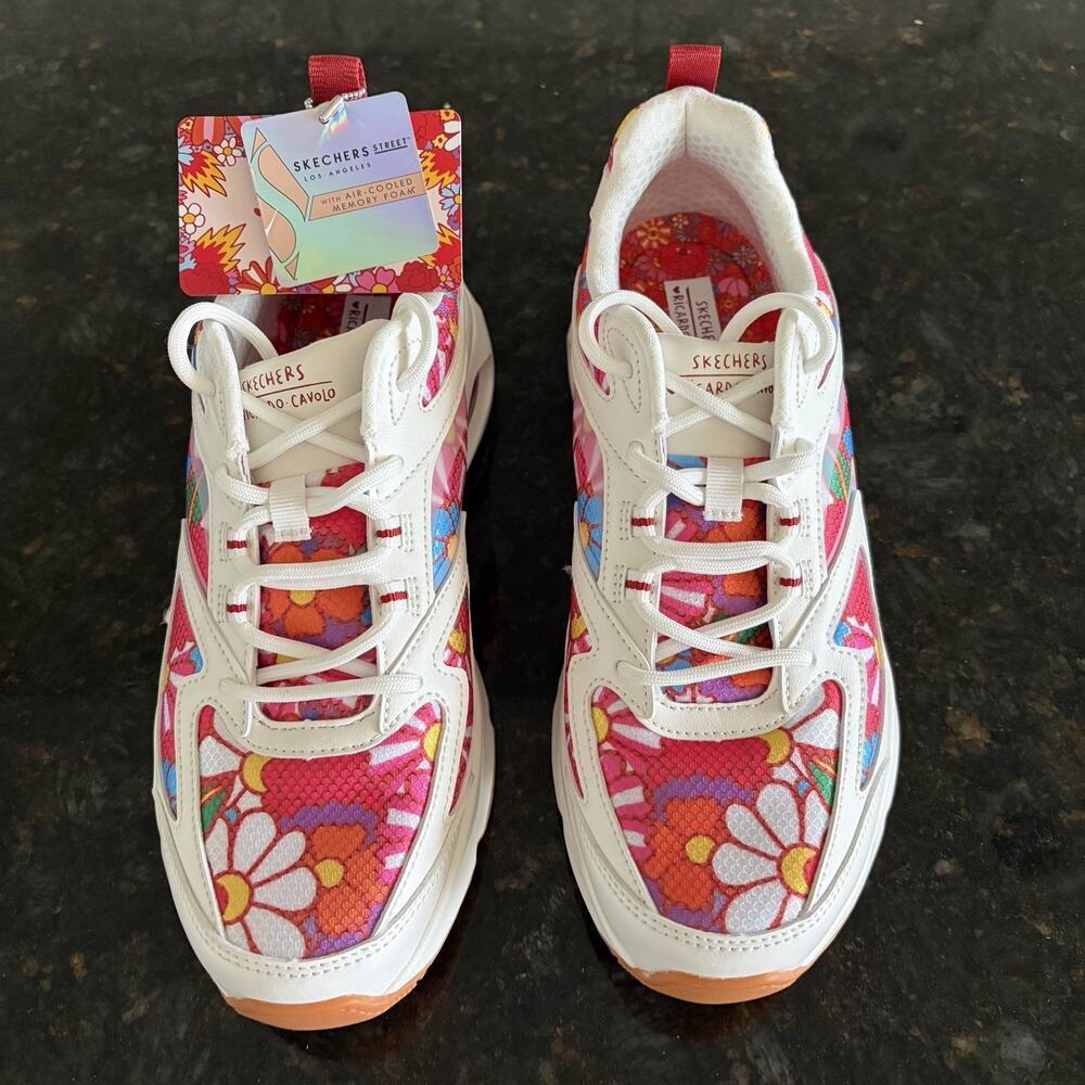 Skechers Women's 17748 Uno Ricardo Cavolo Spring Bloom Size 9.5